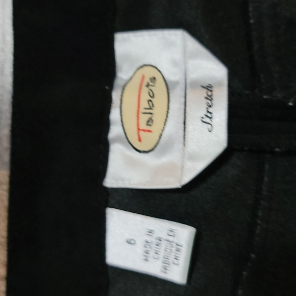 Gently Loved women's dress style pant with beautiful artwork cut out by Talbot - Picture 8 of 15